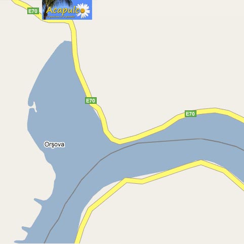 Harta Pensiunea Strand AcapulcoOrsova